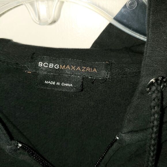 BCBGMAXAZRIA Black Sweater Hoodie - Picture 2 of 6